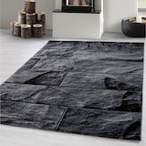 thumbnail of Carpetsale24 Teppich Wohnzimmer Moderne Steindesign Schwarz - Grau 120 x 170 cm - Kurzflor, Schlafzimmer, Esszimmer, Küche
