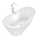 thumbnail of freistehende Badewanne Wanne F13 180x92cm Whirlpool mit Luftmassage mit Amatur AF05