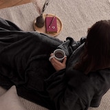 thumbnail of WellHome - Coperta in pile di corallo da 250 GSM, 100% poliestere, colore antracite