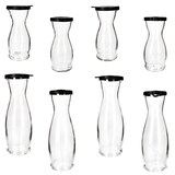 thumbnail of 2x MIA MISURA Wein-Karaffe mit Deckel schwarz 0,5L & 1L geeicht Glas-Krug Saft