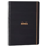 thumbnail of RHODIA Cahier PROBOOK spirale couverture Noire PP 22,5x29,7cm 160 pages 5x5 perforées 4 trous