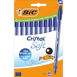 thumbnail of BIC Cristal Soft Penne a Sfera Blu Punta Media 1,2 mm Confezione 10 Pezzi