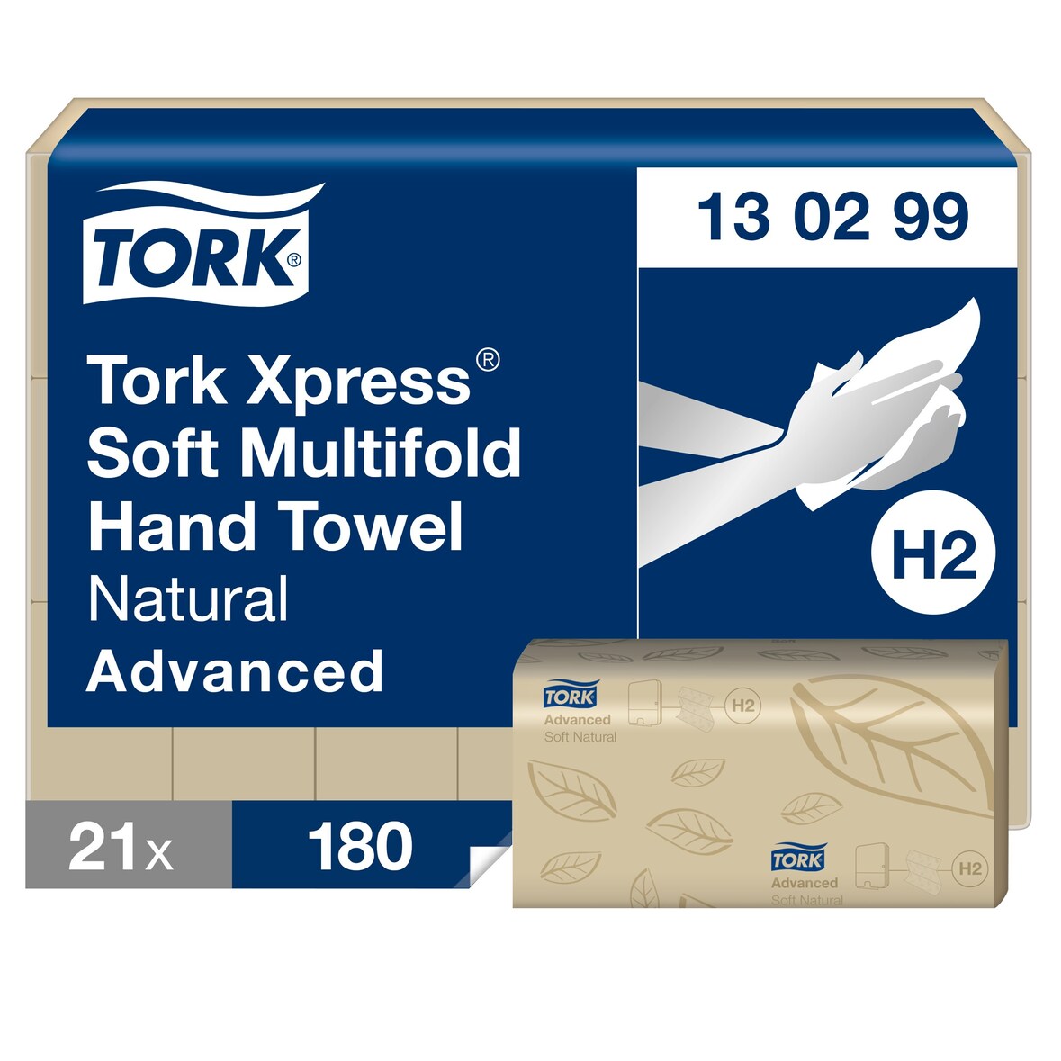 Tork Xpress® Handtücher Interfold weich Naturel 21X180f