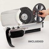 thumbnail of Berkel Home Line 250 Plus Rot, Aufschnittmaschine, Schneidemaschine mit handgefertigtem Schneidebrett