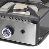 thumbnail of MBH - Gasbakplaat 800x400 mm van hardchroom met brander voor horeca. Fry Top voor keuken van bar en restaurant.