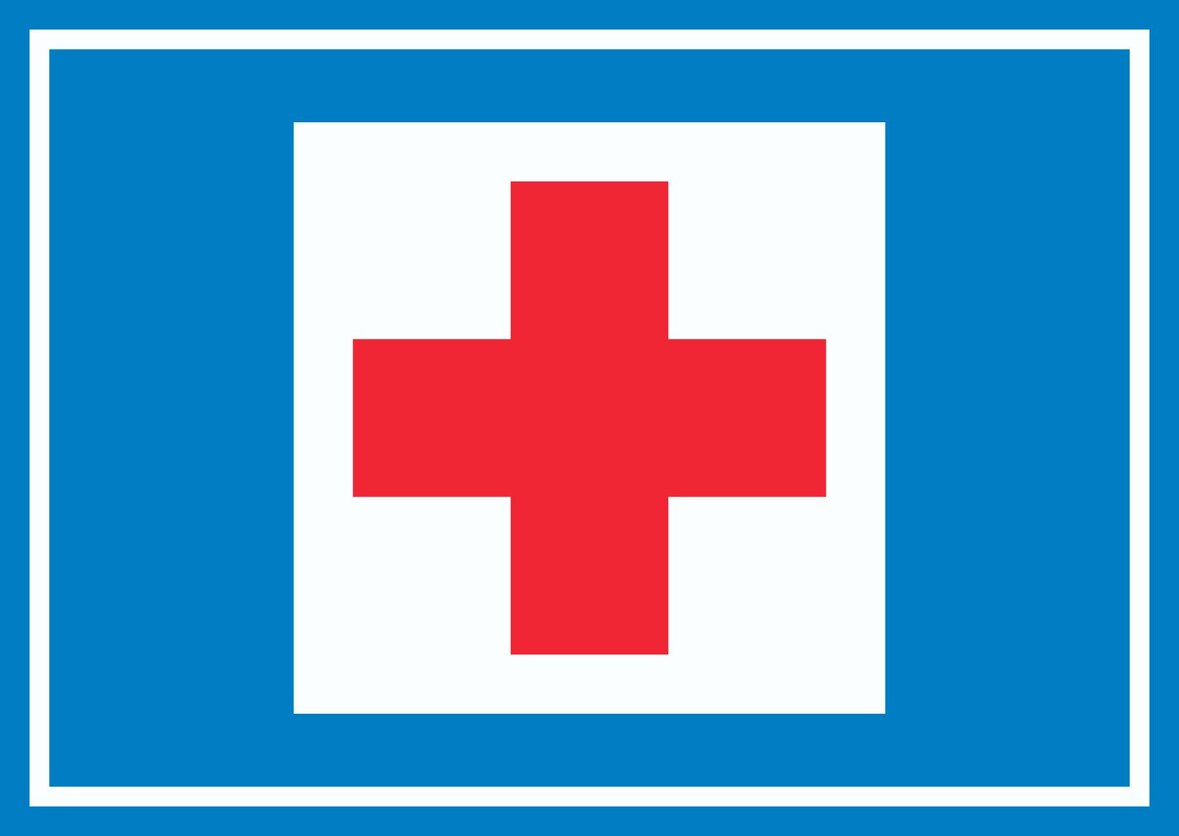 Richtzeichen Erste Hilfe Symbol Schild A4 (210x297mm)