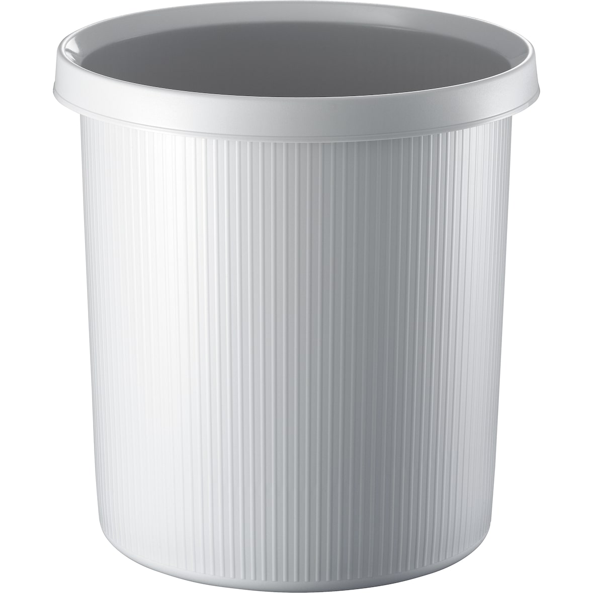 helit Papierkorb 18L - linear - lichtgrau