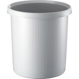 thumbnail of helit Papierkorb 18L - linear - lichtgrau