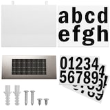 thumbnail of MONZANA® LED Hausnummer Solar beleuchtet Edelstahl Dämmerungssensor Beleuchtung Hausnummernleuchte Solarhausnummer