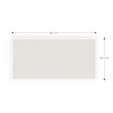 thumbnail of ALLboards Tableau blanc en liège 80×40 cm cadre en bois laqué BLANC