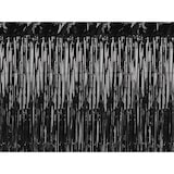 thumbnail of Lametta Vorhang 100x200cm Folienvorhang Fransenvorhang Foto Hintergrund Fotoshootings Partyvorhang Disco & Party Deko Schwarz