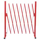 thumbnail of Griglia di protezione HWC-B34, griglia di protezione a forbice estensibile, alluminio rosso-bianco ~ altezza 103cm, larghezza 28-200cm