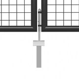 thumbnail of vidaXL Gartentor Stahl : Farbe - Anthrazit, Größe - 400 x 100 cm