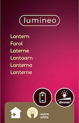 thumbnail of Laterne Sturmlaterne LED Licht Campinglampe Camping H 24,5 cm weiß