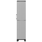 thumbnail of Armoire de rangement 2 portes 4 Etagères Grise 68 x 37 x H169 cm 4 pieds INTEC