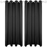 thumbnail of Dekoschal Ellen Ösen Blickdicht 2er Pack - 140x145 cm Schwarz