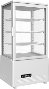 thumbnail of 4-seitige Glas-Kühlvitrine für Backwaren weiß 69 lt 0 +12 °C 45,6x41x96,9h cm
