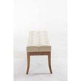 thumbnail of Banco Recibidor Ramses En Madera Clara Crema/120 cm