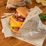 thumbnail of Garcia de Pou 1000 Unità - Carta Antigrasso Aperto 2 Lati Fast Food 'Times' 32 G/M2 13X14 Cm Naturale Pergamana Antigrassi