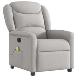 thumbnail of vidaXL Massagesessel Elektrisch Wolkengrau Stoff