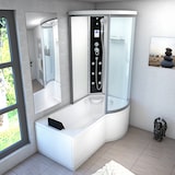 thumbnail of Kombination Badewanne Dusche K55-L01 Duschtempel 170x100 cm