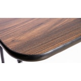 thumbnail of METRO PROFESSIONAL Inklapbare bankettafel, staal/spaanplaat, houtlook, 184 x 76 cm, bruin/zwart