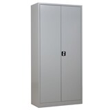 thumbnail of PROREGAL Flügeltürenschrank Badger | 4 Fachböden | Eurolock Griff Sockel | HxBxT 195x92x42 cm | Grau | Lackiert