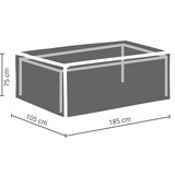 thumbnail of Housse d'extérieur pour table max. 240 cm, gris, rectangulaire, 245 cm x 105 cm x 75 cm