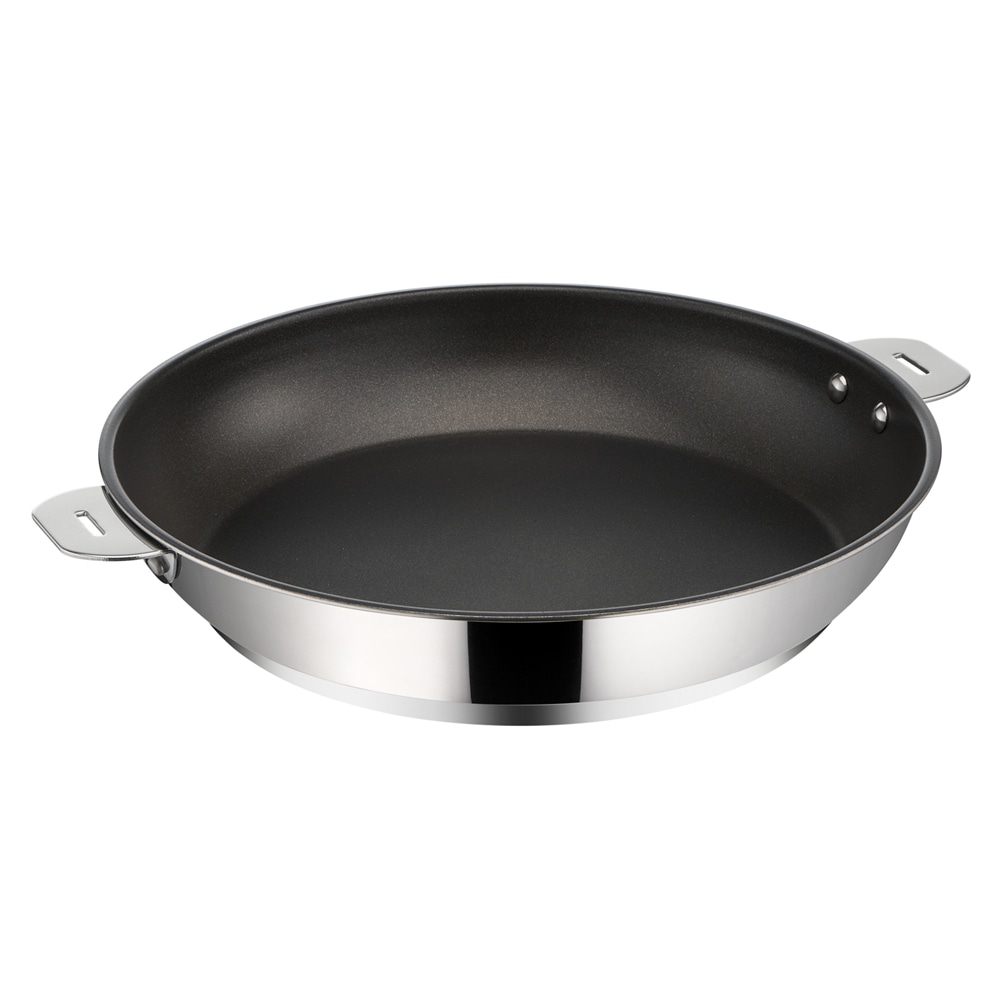 Poêle météorite Salvaspazio+ 24 cm en acier inoxydable -  Argent / Métallique Autre forme Acier Inoxydable (inox  Lagostina 26.00x27.00 cm