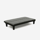 thumbnail of Divano letto pronto letto 3 posti in similpelle economico Topazio - Nero-DI1706PUN