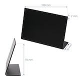 thumbnail of HMF 46424 Tischaufsteller Kreidetafel, 10 Stück, L-Aufsteller, 10 x 7 cm, Schwarz