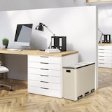 thumbnail of Recogedor de residuos / sistema de separación de residuos Clean 9 - 54L (3x18L) acero beige hjh OFFICE