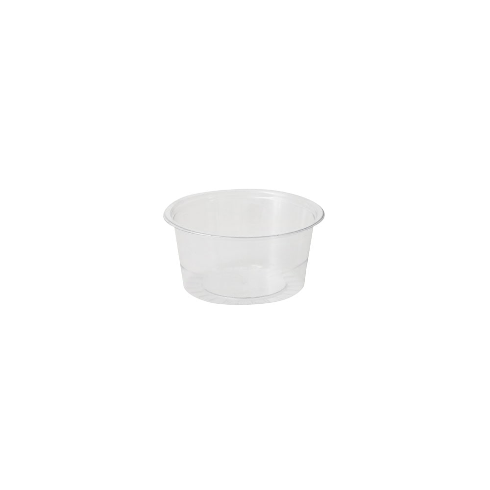 greenbox - rPET-Portionsbecher 100 ml, Ø 75 mm, transparent, 1000 St.