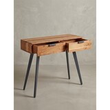 thumbnail of Massivholz Konsolentisch mit Metallbeinen, Stilvolles Unikat für Zuhause. 90x36x78 cm | Kadima Design