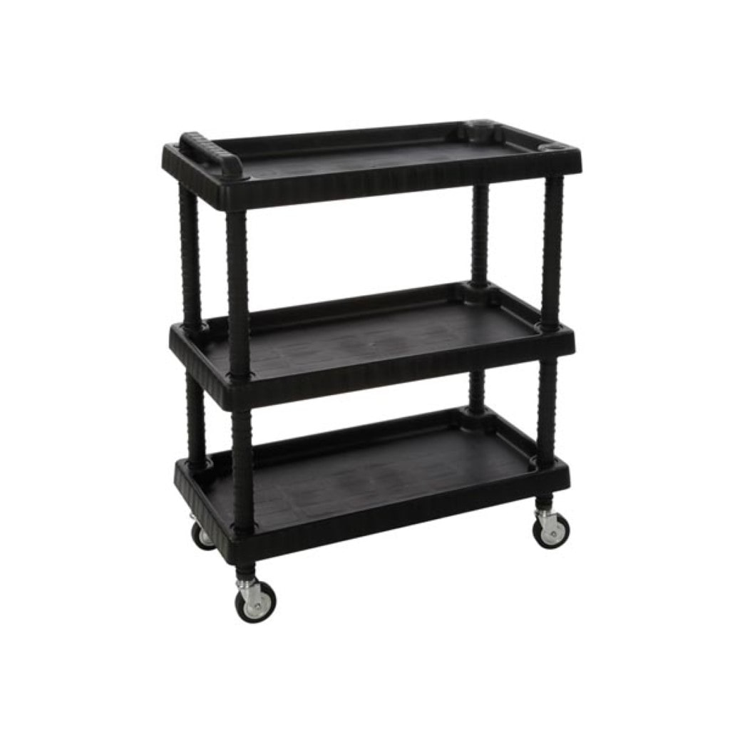 Chariot de Rangement 3 Étagères Porte-Outils - Desserte mobile Charge max 120 kg Art Plast