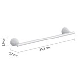 thumbnail of Portasalviette in accaio per bagno - 60.3x5.7x3.9 cm