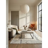 thumbnail of Couchtisch 120x60x38 cm Sandfarben Sofatisch in Stein-Optik Modern, Design Wohnzimmertisch Rechteckig, Loungetisch Beige, Kaffeetisch Metallbeine