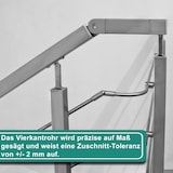 thumbnail of PRIOstahl Vierkantrohr Edelstahlrohr Größe: 40 x 40 x 2 mm Länge: 2000 mm aus Edelstahl V2A