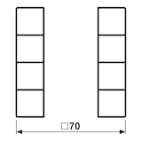 thumbnail of Jung Tastensatz 4fach LC 504 TSA 231 LC504TSA231