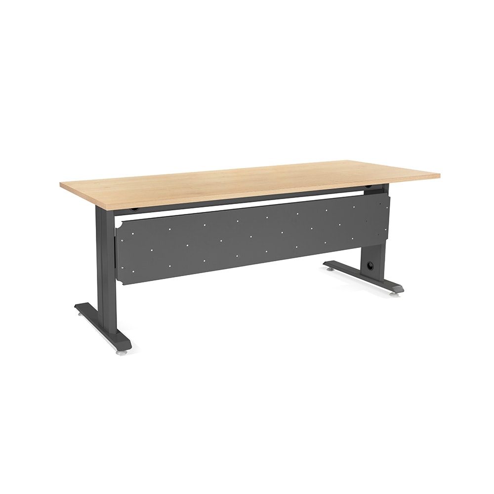 Faldón metálico para mesa de 200cm de la serie METAL de Rocada. color antracita