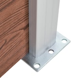 thumbnail of Panel de valla WPC marrón 175x146 cm