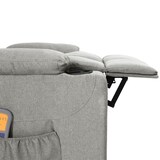 thumbnail of vidaXL Massagesessel Elektrisch Hellgrau Stoff