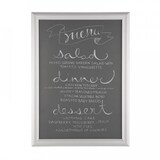 thumbnail of Cadre en aluminium A3 à ouverte frontale, mat argenté