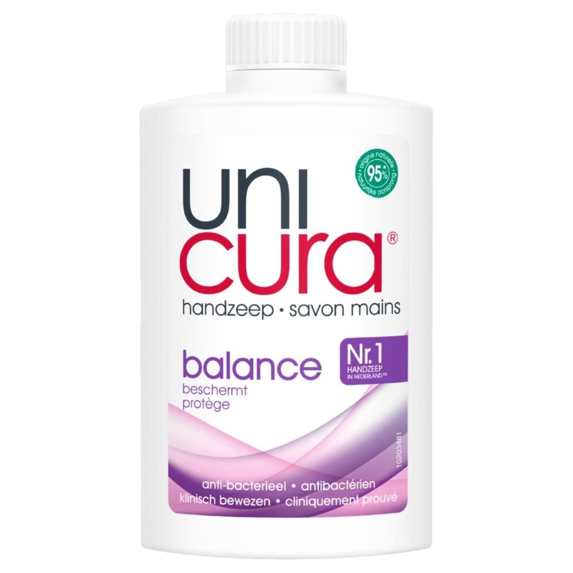 Unicura zeep vloeibaar balance navul 6x250 ml