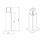 thumbnail of Camino a bioetanolo da giardino biocamino per esterno Capri 110 Bianco