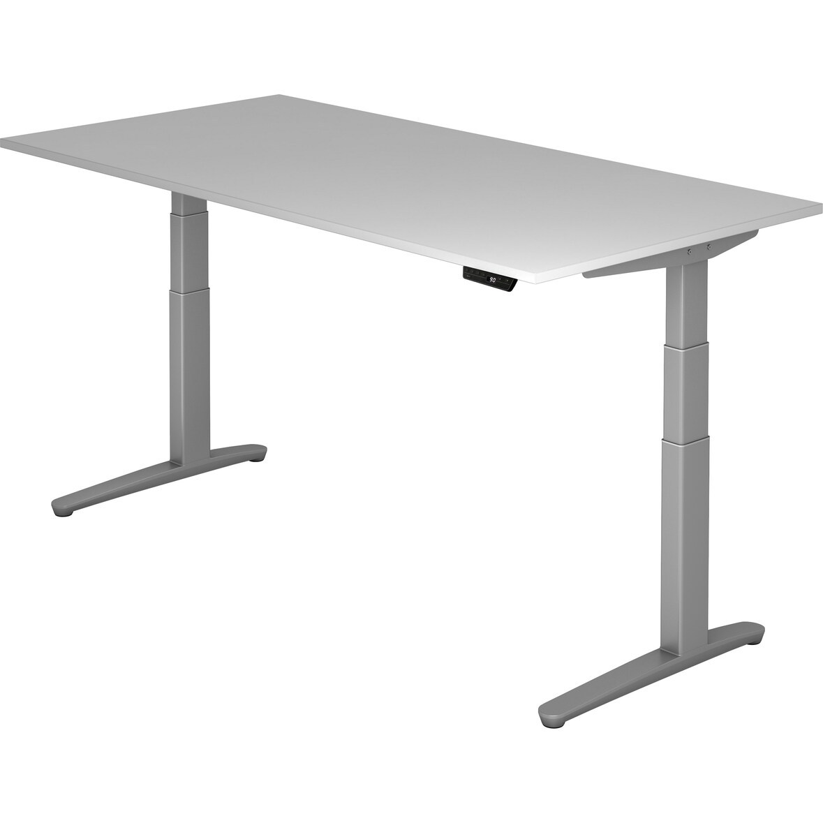 bümö elektrisch höhenverstellbarer Schreibtisch 200x100 cm mit Memory-Steuerung - Design Schreibtisch höhenverstellbar elektrisch, elektrischer