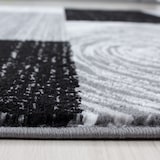 thumbnail of Carpetsale24 Teppich Wohnzimmer Moderne Abstrakt Kariert Design Schwarz - Grau - Weiß 80 x 300 cm - Kurzflor, Schlafzimmer, Esszimmer, Küche
