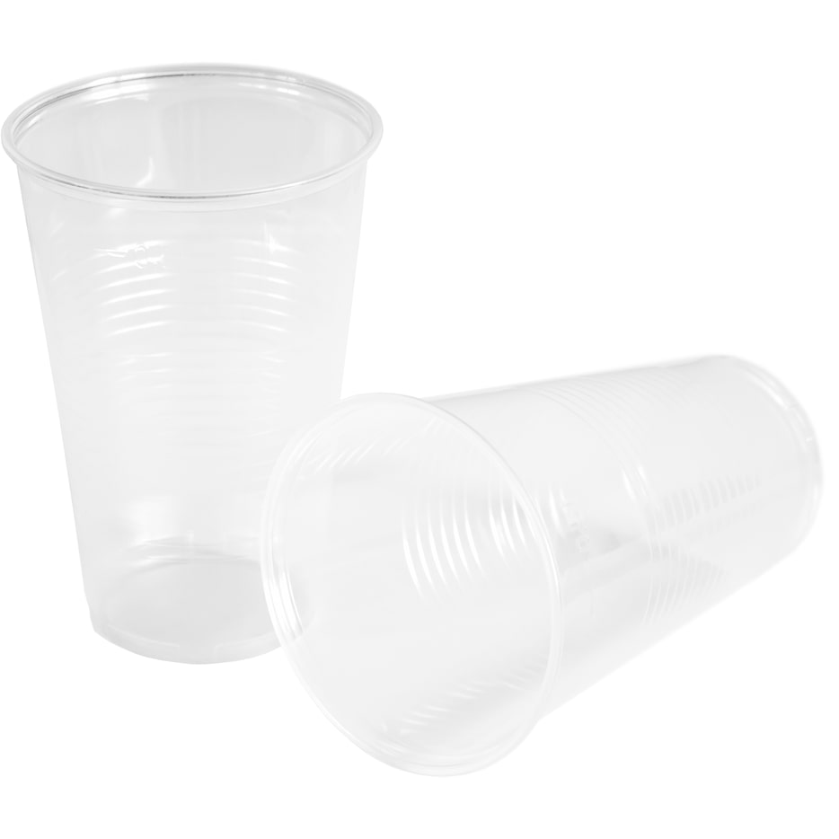 50 Becher Plastikbecher Kunststoff klar transparent, 0,5l, PP