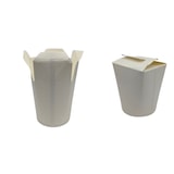 thumbnail of 500 Weiße Faltboxen Asiaboxen Ø 80-85 x 95 mm 500ml Dönerboxen Pommesboxen