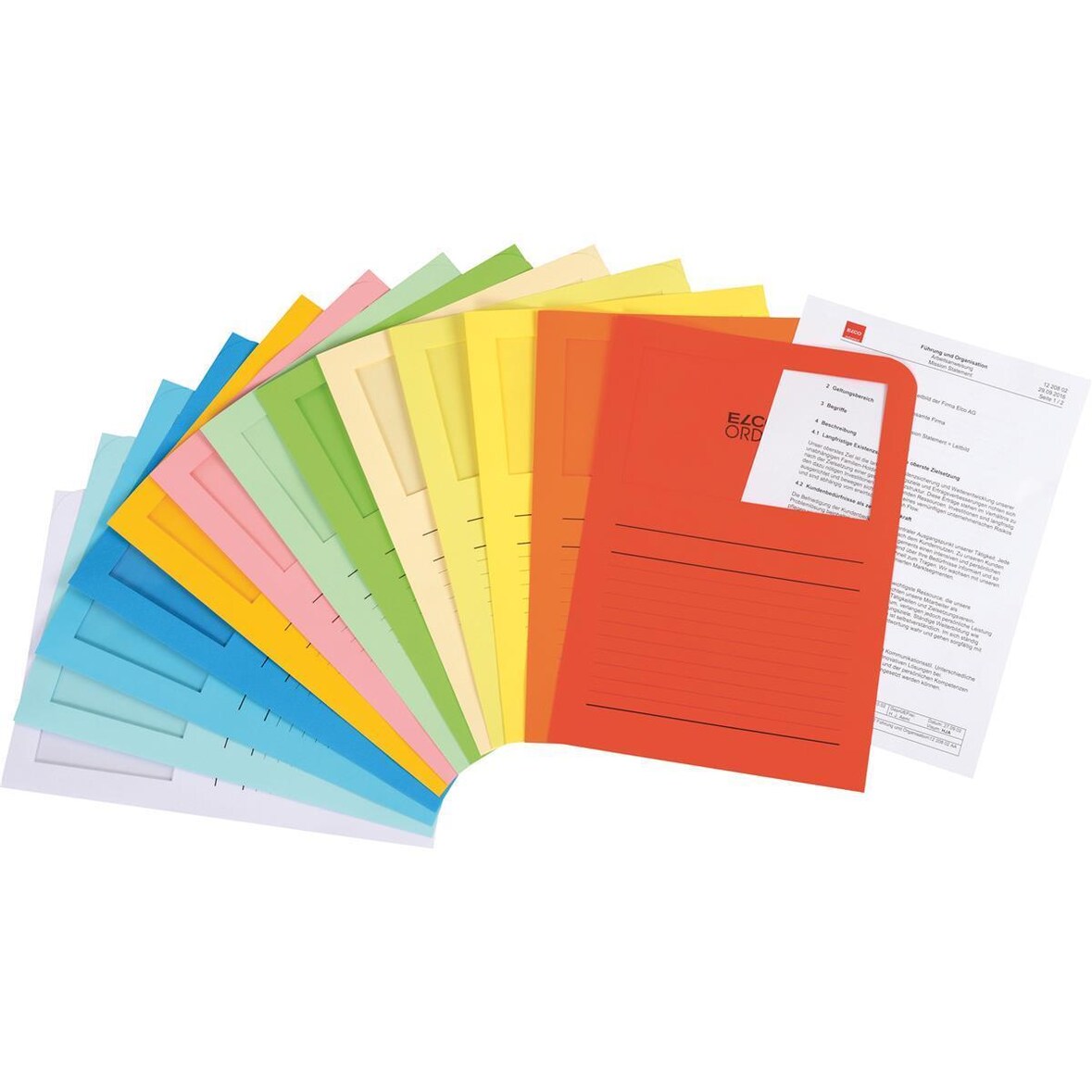ELCO Sichtmappe ORDO Classico 29489.61 A4 grün 100 St./Pack.